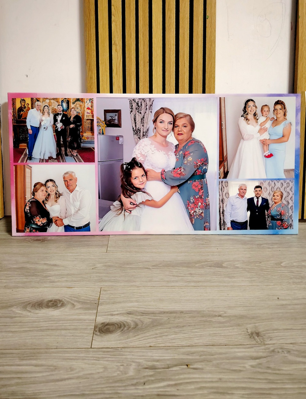 Tablou canvas colaj cu 5 poze 50x100cm
