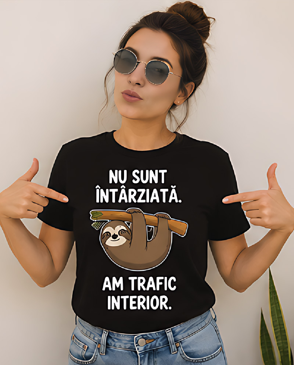 Tricou „Nu sunt întârziată....